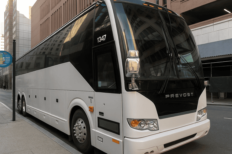 a Charter Bus Rental Maple Grove coach bus